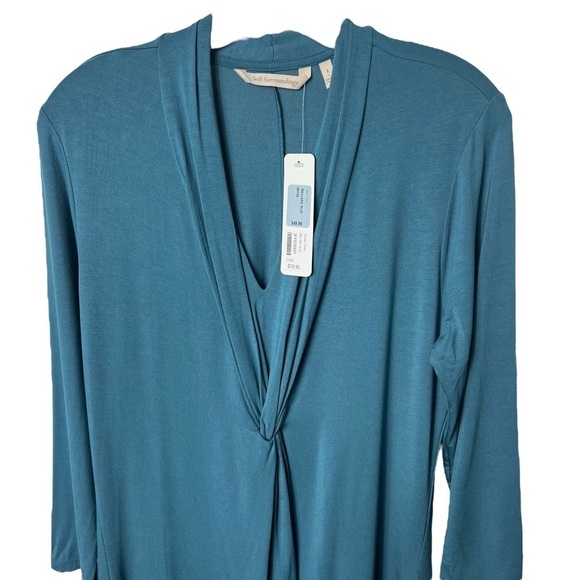 SOFT SURROUNDINGS Mallard Blue Jemez Tunic size Small (4-6) NWT - Picture 4 of 6
